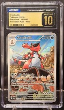 Krookodile 137/086 Black Bolt Holo Illustration Rare Pokemon PRISTINE 10 POP 4! on eBay