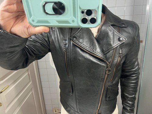 MATCHLESS ex BELSTAFF Motorcycle Leather Jacket WILD ONE PM Antique Black L - Picture 4 of 23