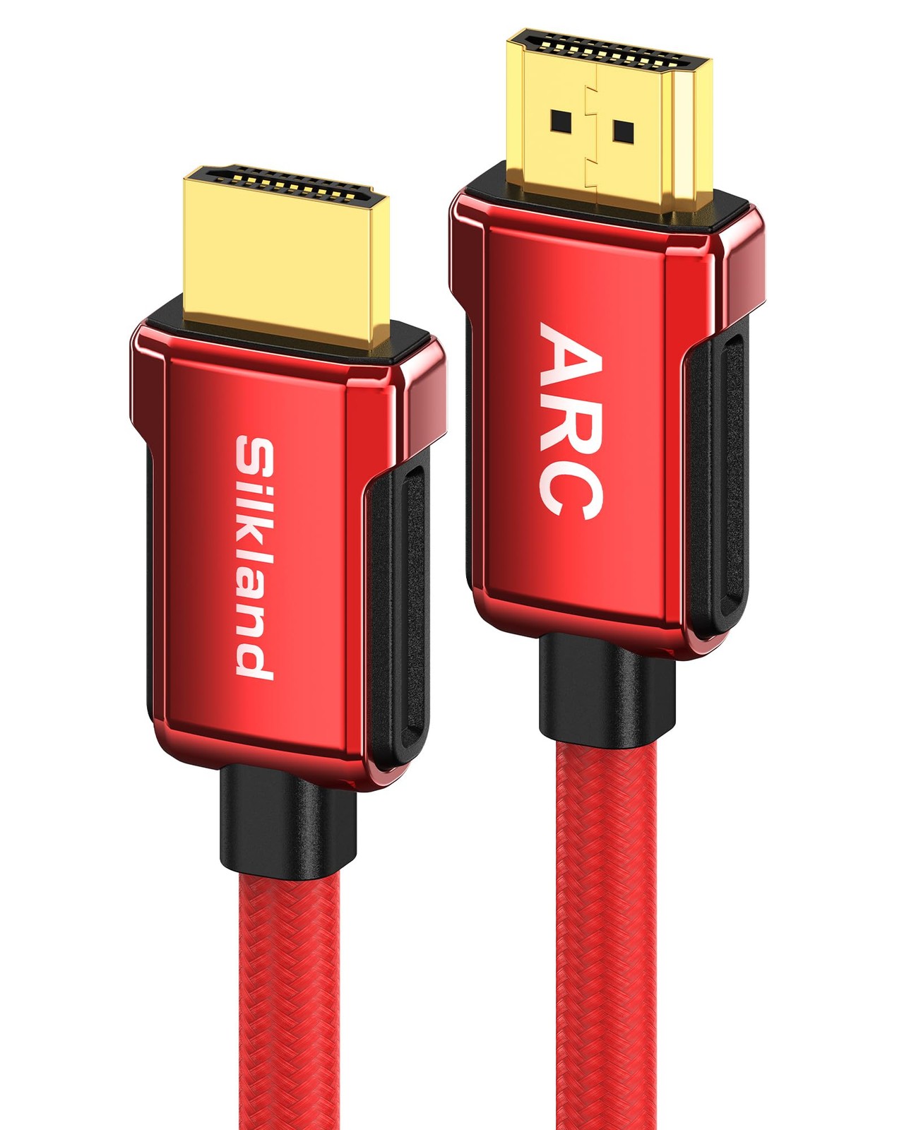4K HDMI ARC Cable 6.6ft 18gbps HDCP 2.2 Hdr Red for LG Vizio Bose Soundbar