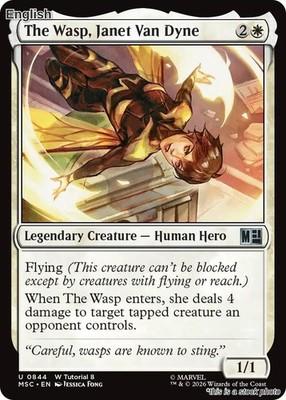 Magic The Wasp, Janet Van Dyne 0844 Uncommon Commander: Marvel Super Heroes NM