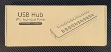 Wenter USB Hub 10 USB 3.0 Port + 1 Charging Port w/ Individual LED On/Off Switch