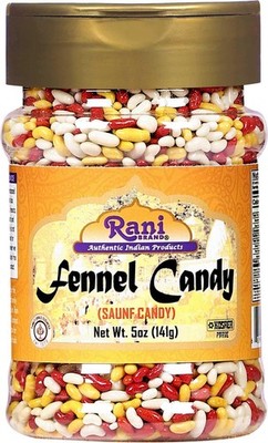 Rani Sugar Coated Fennel Candy 5oz (141g) PET Jar