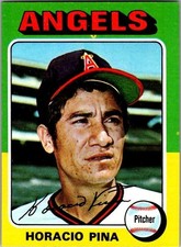 1975 Topps Mini Baseball - Horacio Pina #139 - California Angels
