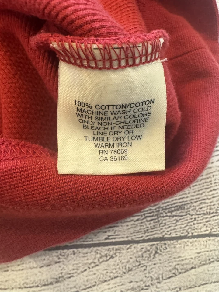 Callaway Golf Sweater Mens Large Red Crewneck Pullover 100% Cotton Casual Soft - Image 4 of 4