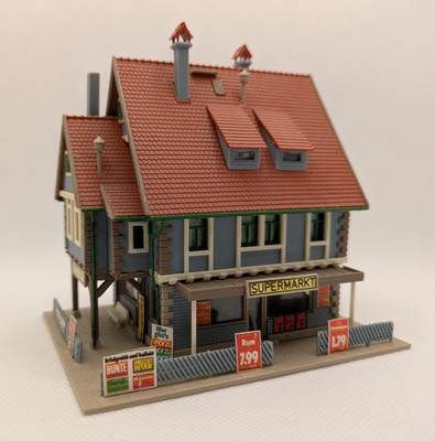 Vollmer 47660 N Supermarkt, zusammengebaut Neuwertig, Gebraucht