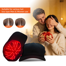 Hair Loss Treatment Red Light Therapy Cap 660nm 850nm LED Regrowth Hat Home
