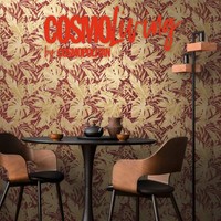 Vliestapete BläTter Floral Dschungel Rot Beige 79063-5 Cosmoliving (5,04€/1Qm)