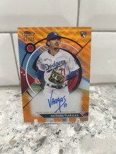 2023 Topps Finest Miguel Vargas Orange Wave Rookie Auto 1/25 ⚾️ Dodgers RC