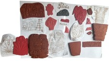 Vintage Unmounted Rubber Stamp Lot - Unique, Rare, Fun, Paris Theme Lot 14