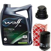 MotoröL Set 0W40 5 Liter + ÖLfilter + ÖLablassschraube FüR Audi Q5 A5 1.8 2.0