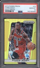 Chris Bosh 2013-14 Panini Prizm 23 Gold Prizm 07/10 PSA 10 ASR