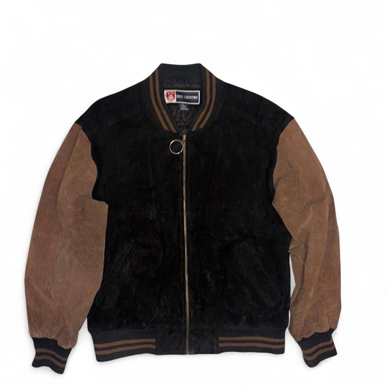 Vintage patchwork suede Leather Jacket Steele Wor… - image 2