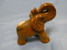 KA2008-Braune Japis  Stein Elefant Höhe 6,5 cm Breit 11,5 cm Gewicht 263 Gramm