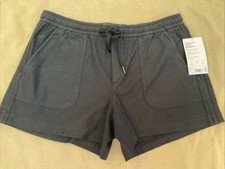 NWT Athleta Farallon Short Black Size 14 Organic Cotton Breathable