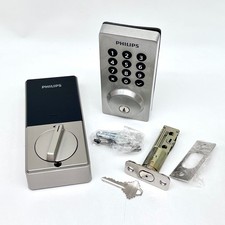Philips Smart Wi-Fi Door Lock Deadbolt with Door Lever 4200 Series Satin Nickel