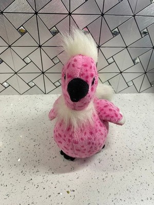 Ganz Webkinz Cherry Blossom Bird HM455 Pink Spotted Plush Stuffed