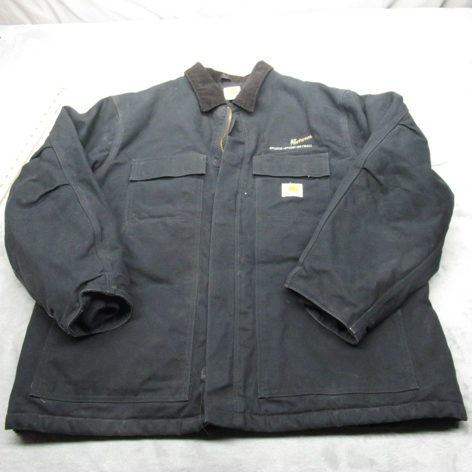 Carhartt Jacket Men XL Black Artic Traditional Quilt Lined Insulated Canvas C003 - Image 2 of 4