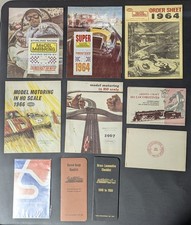 Vintage Aurora Model Motoring Katalog Lot 1964-70 Slotcar Zug Literatur (J)