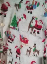 Pottery Barn Kids Holiday Christmas Santa Flannel 2 pc set Pajama party Size 2 