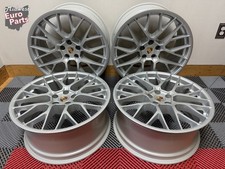 Oem Genuine 20 Porsche Macan Rs Spyder Wheels Rims Gloss Silver Refinished 95b Oem Genuine 20 Porsche Macan Rs Spyder Wheels Rims Gloss Silver Refinished 95b