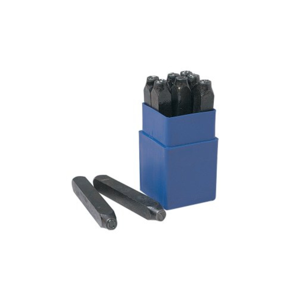 Metrica 70157 Punzoni Serie Numeri H 6mm in Acciaio Temprato Professionale