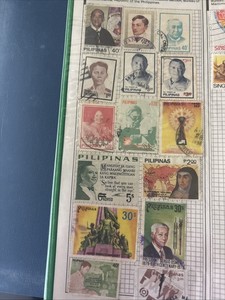 PHILIPPINES STAMP COLLECTION  USED STAMPS POSTAGE COLLECTION