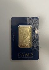 1 oz Gold Bar PAMP Suisse Lady Fortune Veriscan ( In Assay ) .9999 Fines