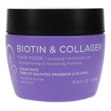 LUSETA Biotin  Collagen Hair Mask - Strengthen  Thicken Hair -16.9 Oz.