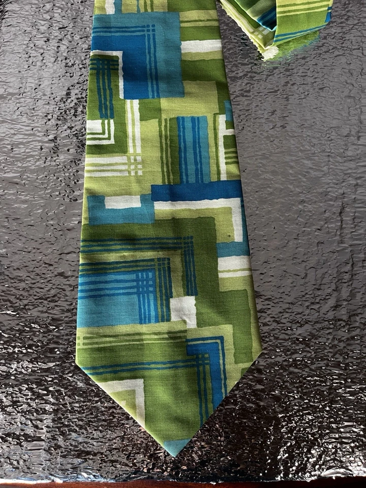 "Corbata ancha vintage hecha por Carol Jean Crofts 4,5"" de ancho 53""" Foto 2 de 4