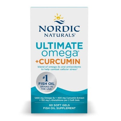 Ultimate Omega + Curcumin 60 Weichkapseln Nordic Naturals