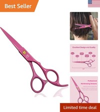 Elite 6.5 Inch Hair Cutting Shears - Cute Pink Stainless Steel for Women Kids