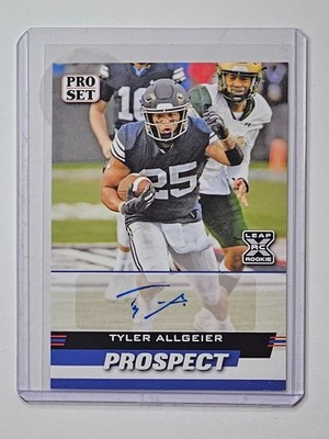 Tyler Allgeier 2022 Leaf Prospect Pro Set RC Auto Rookie Falcons  