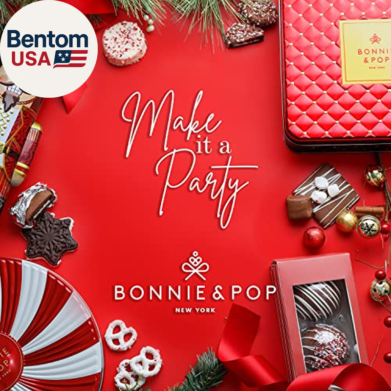 Christmas Gift Basket- Gourmet Food Gifts - Plays Music - Holiday Chocolate and