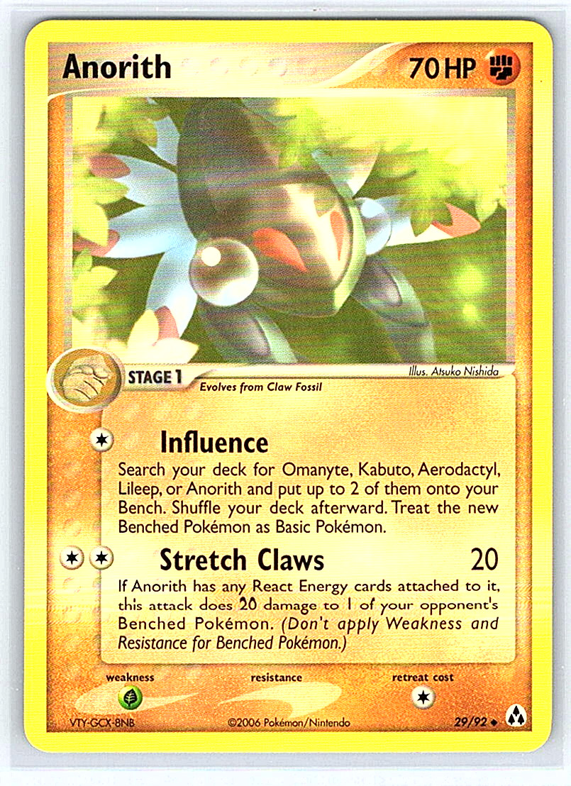 Anorith 29/92 Legend Maker NM/LP Pokemon Card