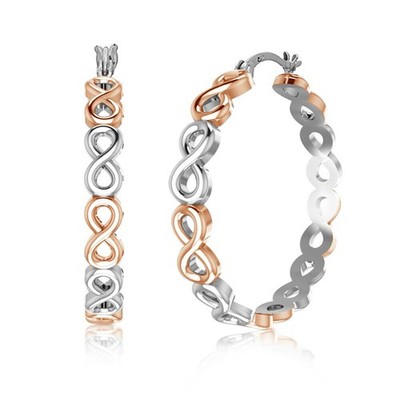 LeCalla .925 Sterling Silber Schmuck Unendlichkeit verbunden Ohrringe f?r...