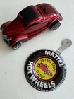 Hot Wheels Redline 1968 CLASSIC '36 FORD COUPE - Red  W/ Collectors Button!