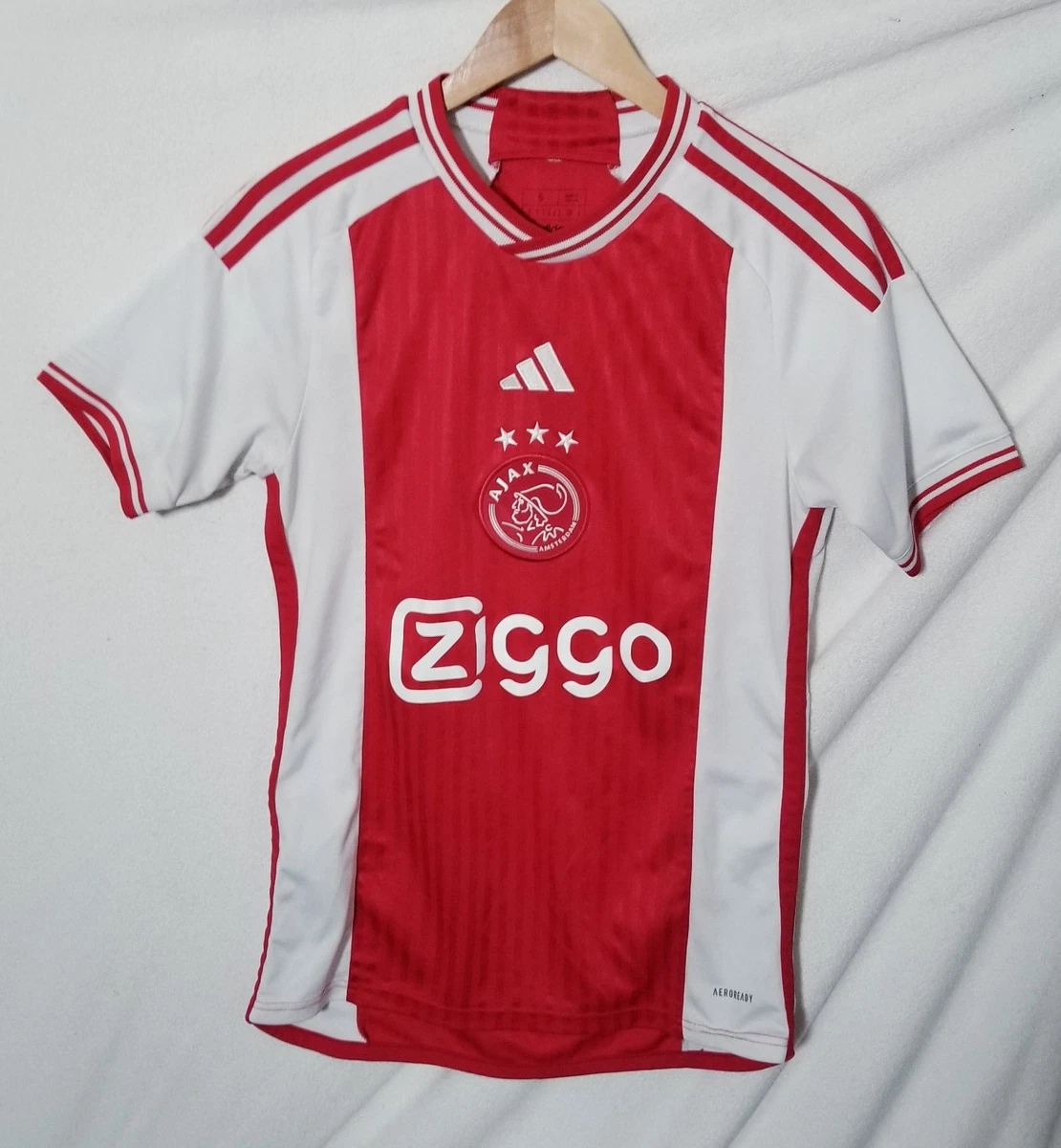 Size S Ajax Amsterdam International Club Soccer Fan Jerseys for