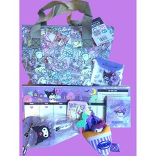 LICENSED SANRIO KUROMI BAG STATIONARY COLLECTOR'S BUNDLE NWT