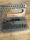 Antique WW1 WW2 U.S. Army Dog Tag Stamping Field Kit - Military Tool and Dies