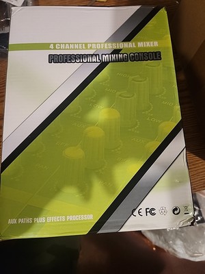 4 Channel Professional Mixer with Effects Processor