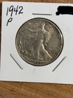 1942 P Walking Liberty Half Dollar 90% Silver