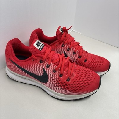 Nike Trainers Mens Size US 9.5  Air Zoom Pegasus 34 Speed Red Grey Running Shoes