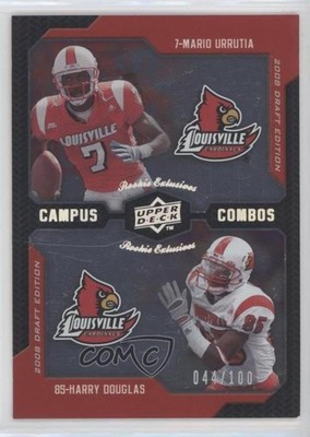 2008 Draft Edition Silver Exclusives Harry Douglas Mario Urrutia Rookie RC 0a4v