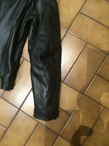 DIANESE LEATHER JACKET(VINTAGE 1983) BLACK SIZE 50 - Picture 7 of 8