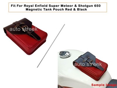 Passend Für Royal Enfield Super Meteor & Shotgun 650 Magnetische Rote Tanktasche