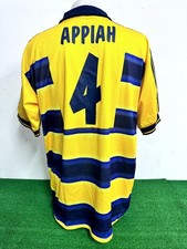 MAGLIA PARMA APPIAH MATCH WORN INDOSSATA SHIRT JERSEY CAMISETA 2000/2001 COA
