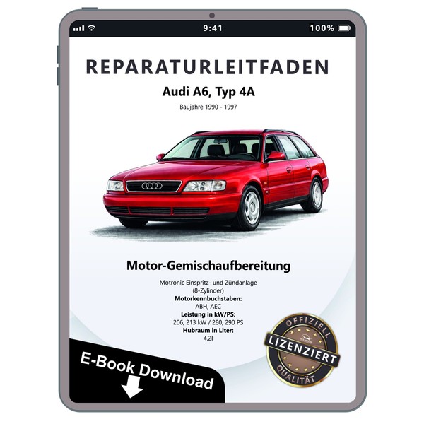 Audi A6 1990-1997 Motronic Einspritz ZüNdanlage 4,2L Werkstatthandbuch PDF Datei-image