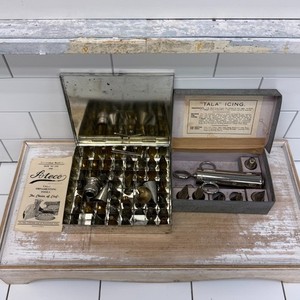 Vintage Ateco & Tala Cake Decorating Set 60 Pc Icing Tips Tools 1960s