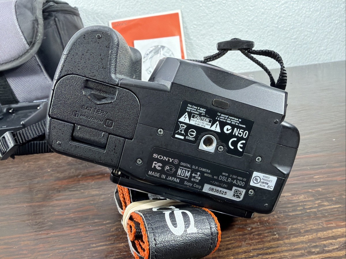 Sony Alpha a300 10.2MP Digital SLR Camera - Black (Kit w/ DT 18