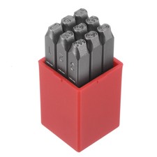 9pcs Metal Number Stamp 4mm Steel Reverse Punch for Jewelry Making Die